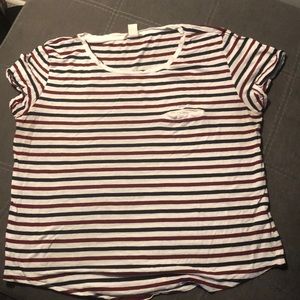 Shirt with stripes